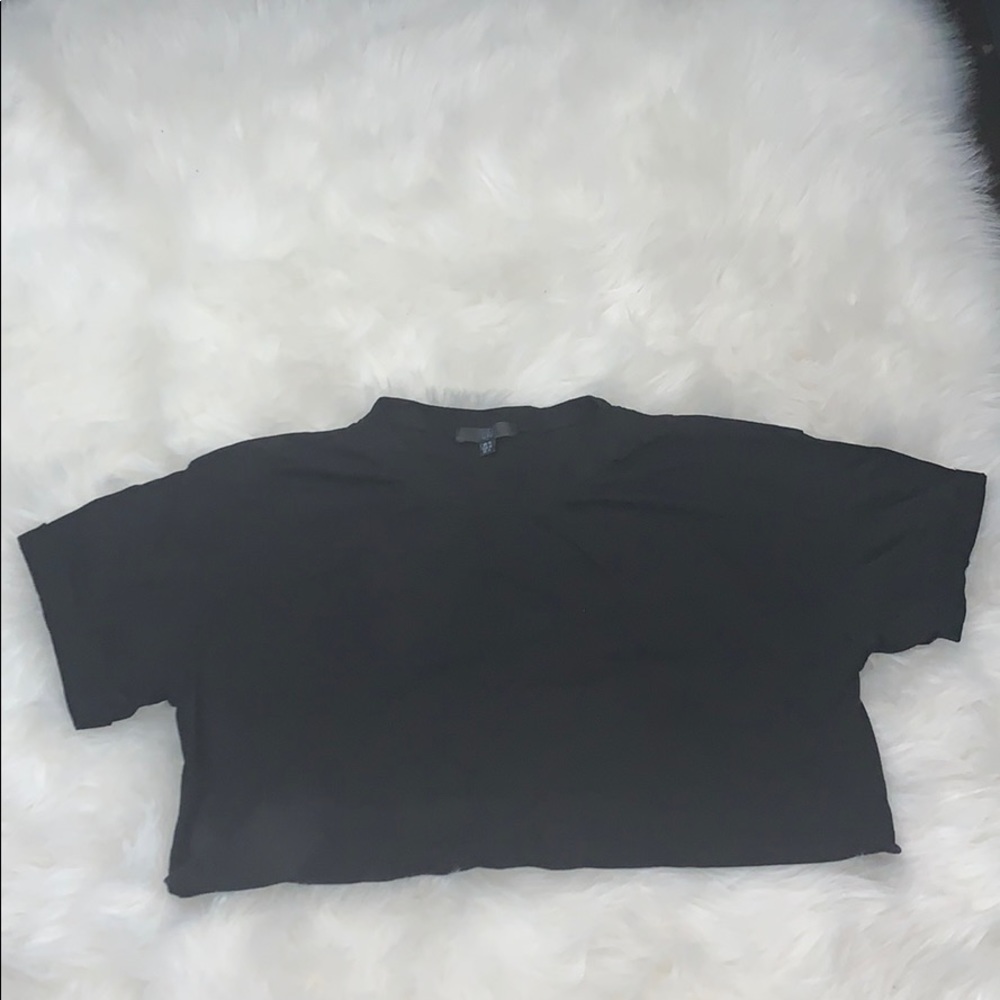 Black crop top